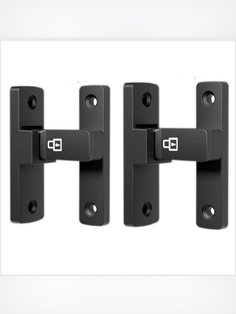 Two Heavy-Duty Flip Latch Lock 90/180 Degree Sliding/Swinging Door Lock Latch Bo